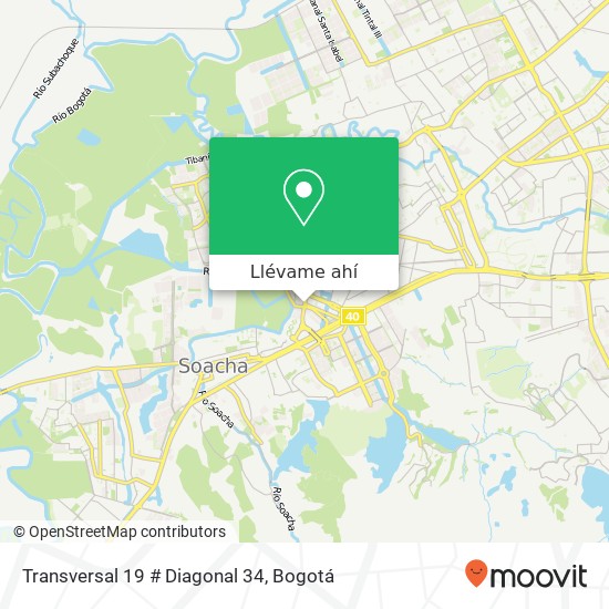 Mapa de Transversal 19 # Diagonal 34