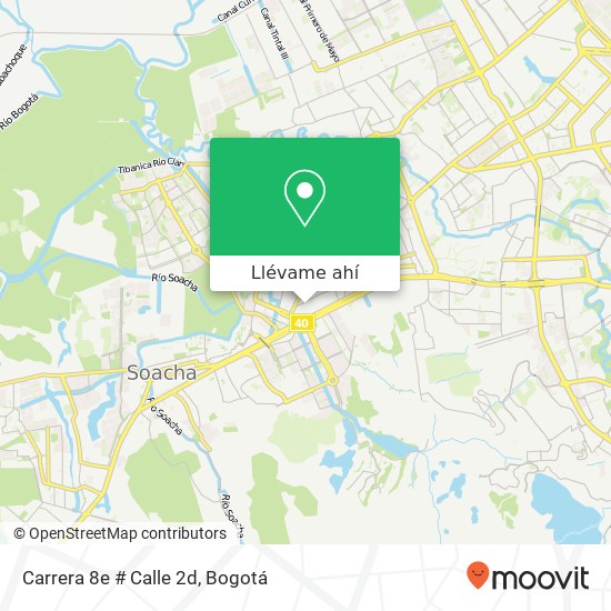 Mapa de Carrera 8e # Calle 2d