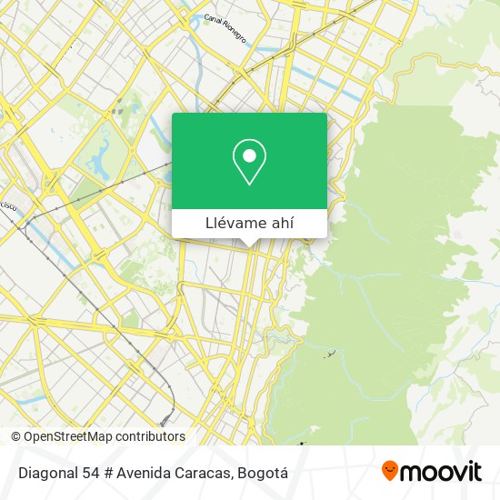 Mapa de Diagonal 54 # Avenida Caracas