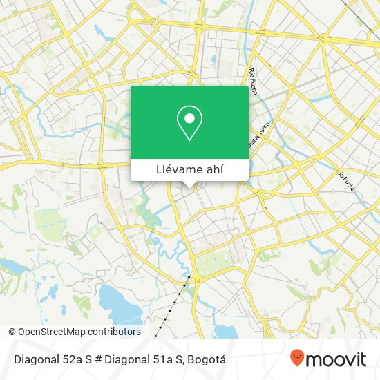 Mapa de Diagonal 52a S # Diagonal 51a S