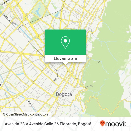 Mapa de Avenida 28 # Avenida Calle 26 Eldorado