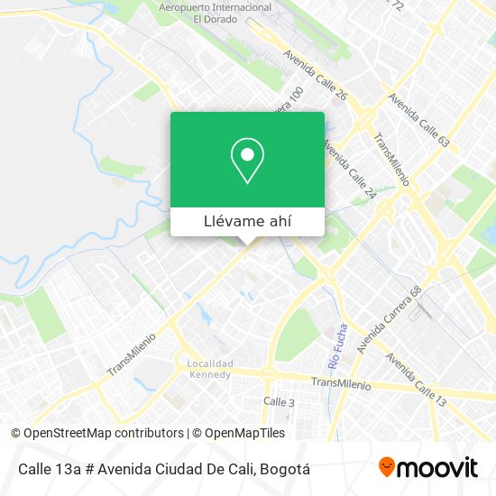 Mapa de Calle 13a # Avenida Ciudad De Cali