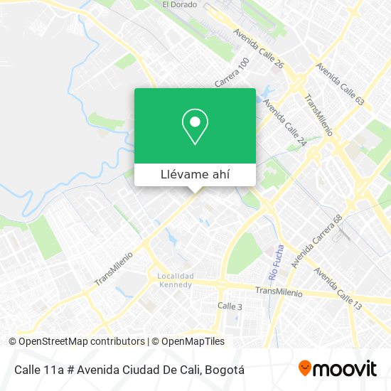 Mapa de Calle 11a # Avenida Ciudad De Cali
