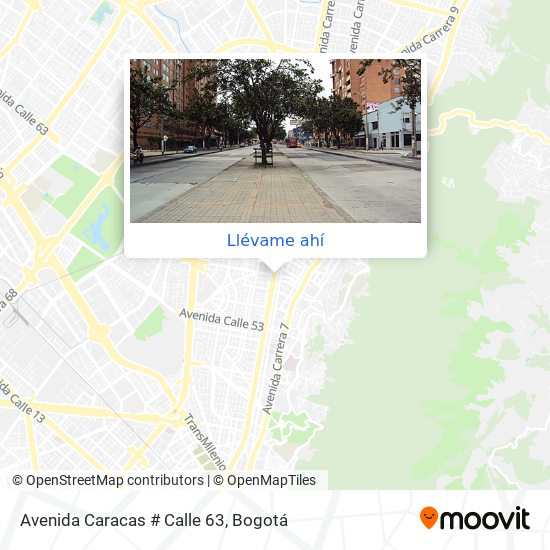 Mapa de Avenida Caracas # Calle 63