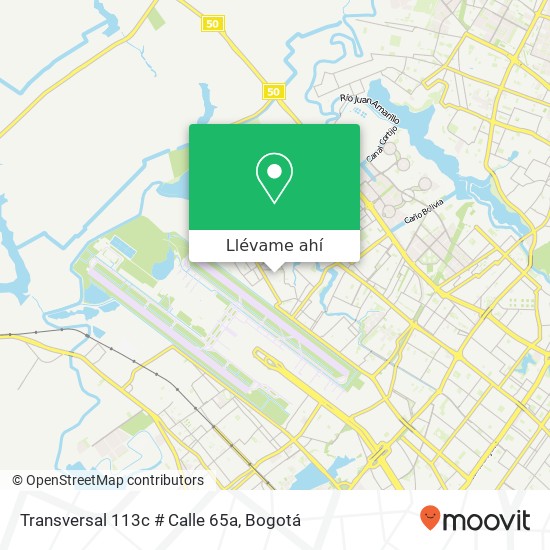 Mapa de Transversal 113c # Calle 65a