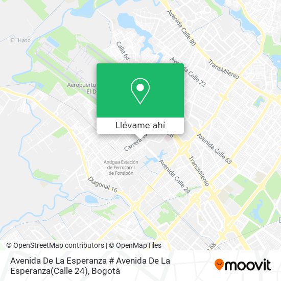 Mapa de Avenida De La Esperanza # Avenida De La Esperanza(Calle 24)