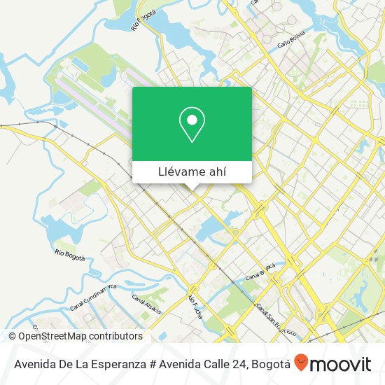 Mapa de Avenida De La Esperanza # Avenida Calle 24