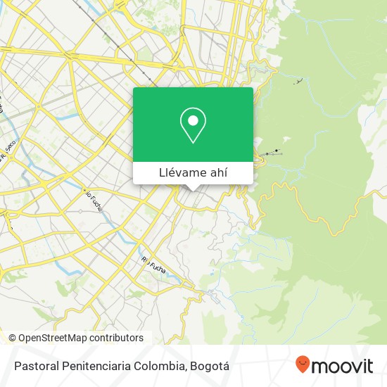 Mapa de Pastoral Penitenciaria Colombia