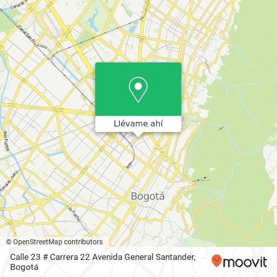 Mapa de Calle 23 # Carrera 22 Avenida General Santander