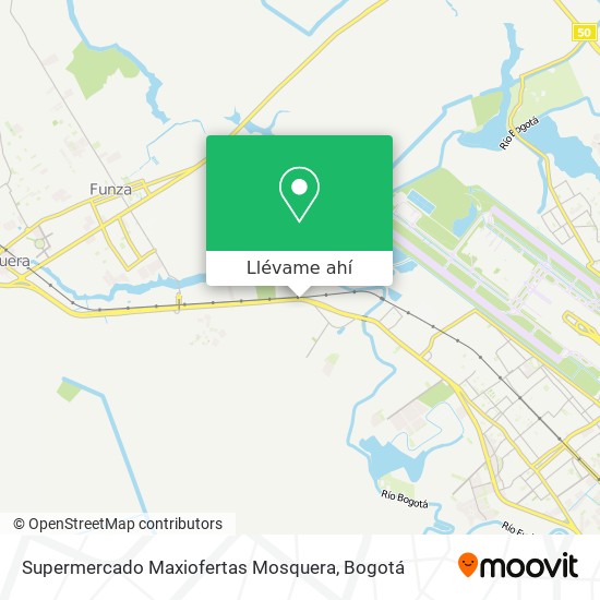 Mapa de Supermercado Maxiofertas Mosquera