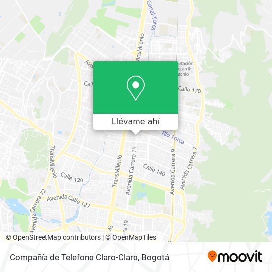 Mapa de Compañía de Telefono Claro-Claro