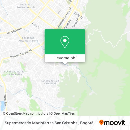 Mapa de Supermercado Maxiofertas San Cristobal