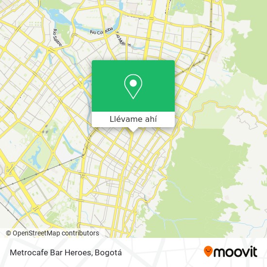 Mapa de Metrocafe Bar Heroes