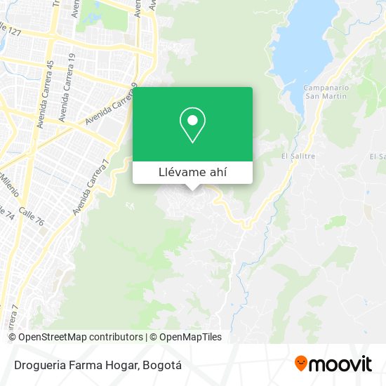 Mapa de Drogueria Farma Hogar