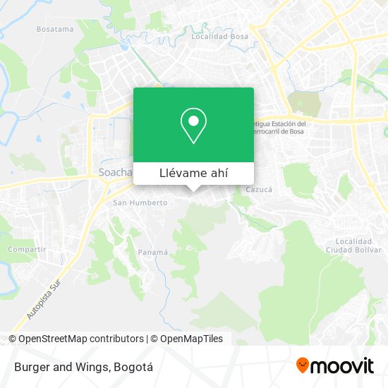 Mapa de Burger and Wings