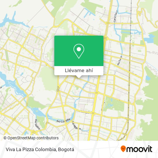 Mapa de Viva La Pizza Colombia