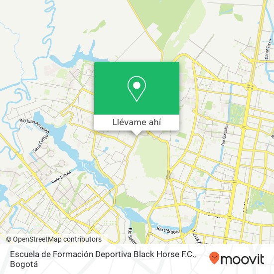 Mapa de Escuela de Formación Deportiva Black Horse F.C.