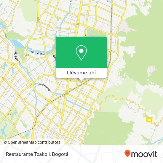 Mapa de Restaurante Txakoli