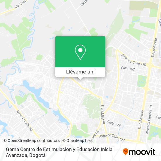Mapa de Gema Centro de Estimulación y Educación Inicial Avanzada
