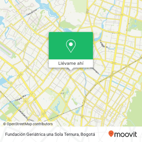 Mapa de Fundación Geriátrica una Sola Ternura