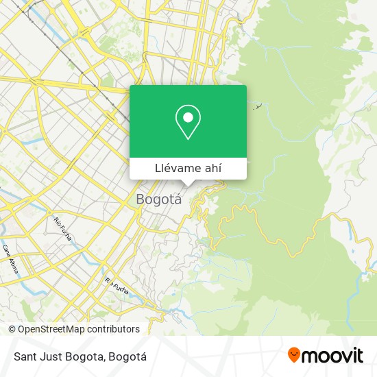 Mapa de Sant Just Bogota