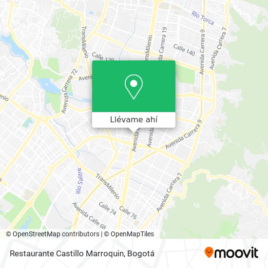 Mapa de Restaurante Castillo Marroquin