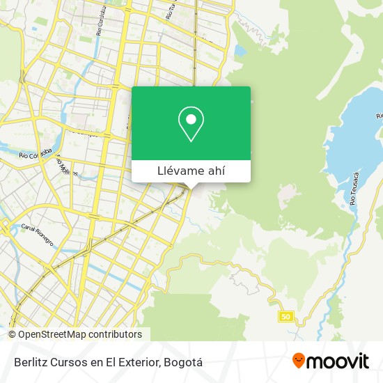 Mapa de Berlitz Cursos en El Exterior