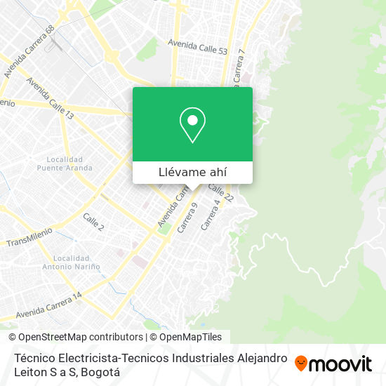 Mapa de Técnico Electricista-Tecnicos Industriales Alejandro Leiton S a S