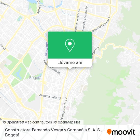 Mapa de Constructora-Fernando Vesga y Compañia S. A. S.