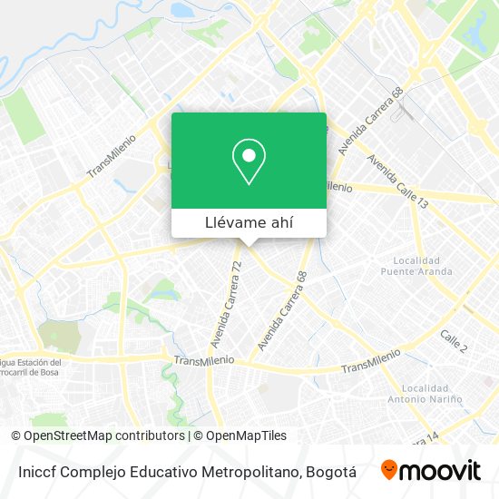 Mapa de Iniccf Complejo Educativo Metropolitano