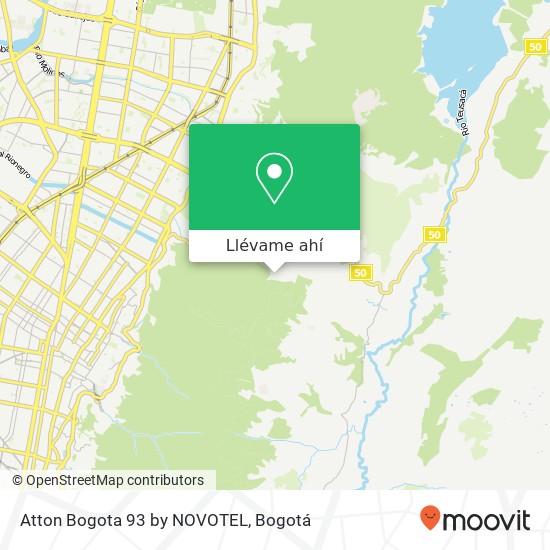 Mapa de Atton Bogota 93 by NOVOTEL
