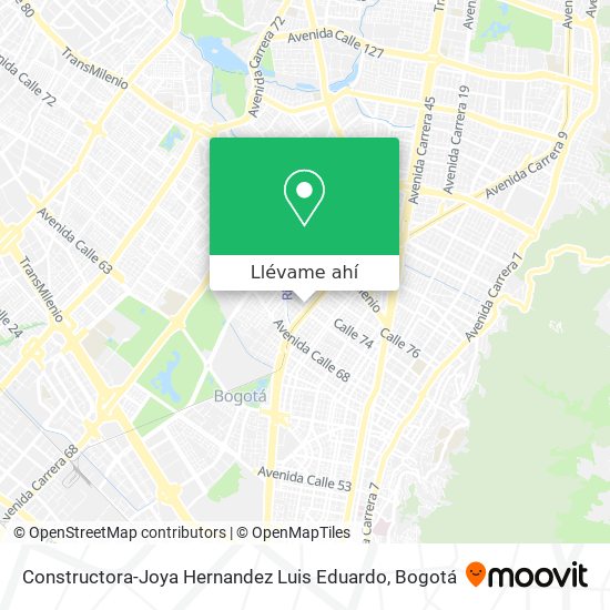 Mapa de Constructora-Joya Hernandez Luis Eduardo