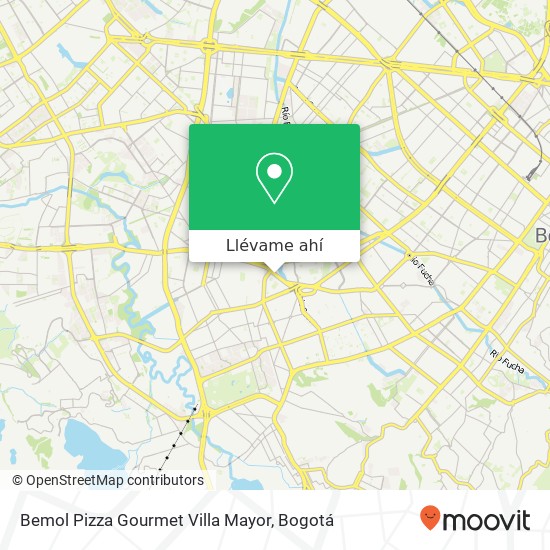 Mapa de Bemol Pizza Gourmet Villa Mayor