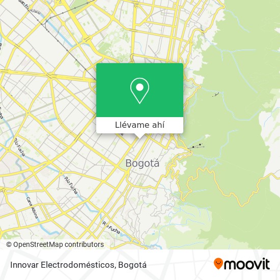 Mapa de Innovar Electrodomésticos