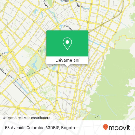Mapa de 53 Avenida Colombia 63DBIS