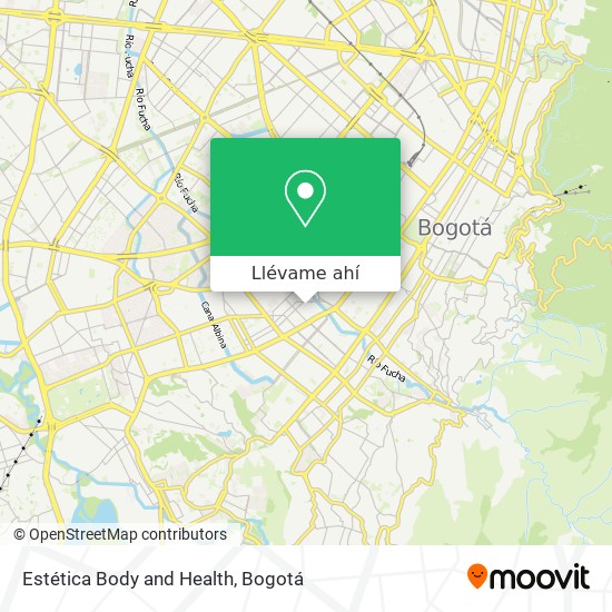 Mapa de Estética Body and Health