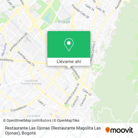 Mapa de Restaurante Las Ojonas