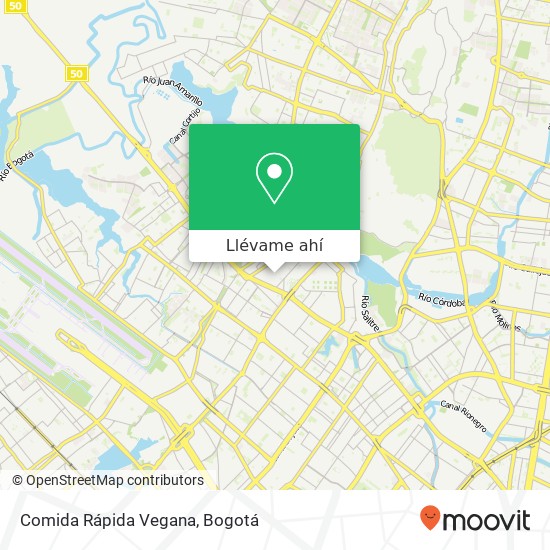 Mapa de Comida Rápida Vegana