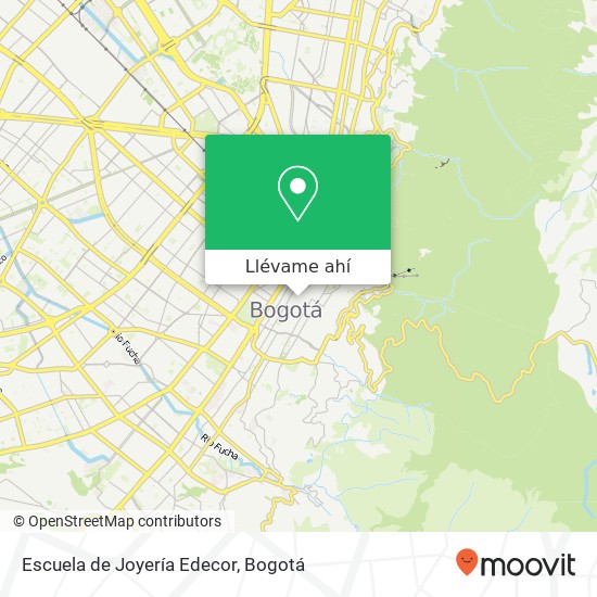 Mapa de Escuela de Joyería Edecor