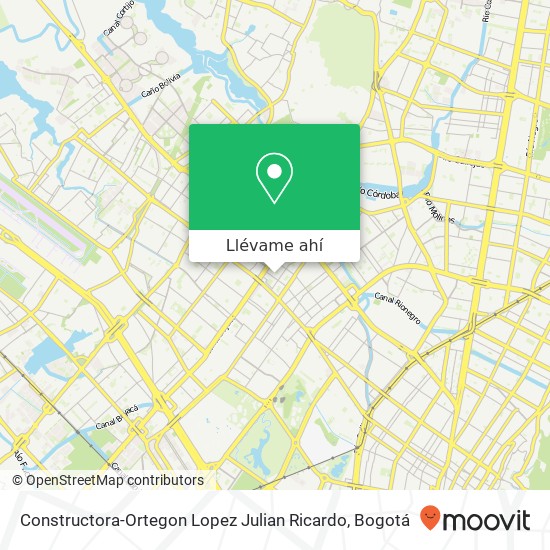 Mapa de Constructora-Ortegon Lopez Julian Ricardo