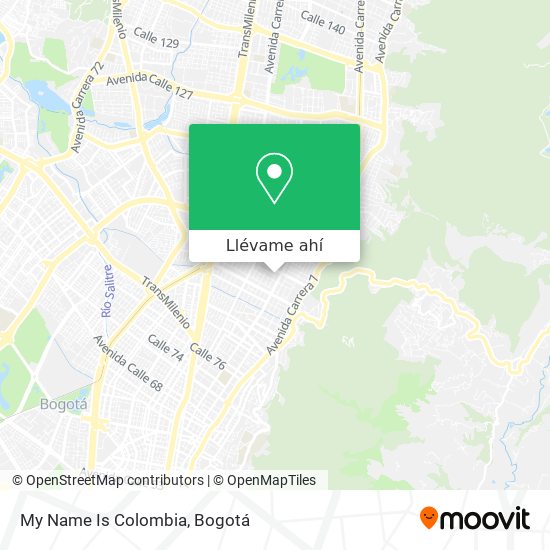 Mapa de My Name Is Colombia