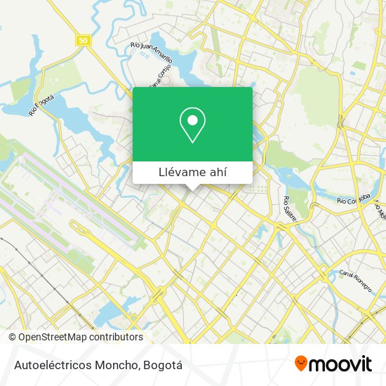 Mapa de Autoeléctricos Moncho