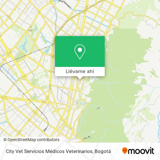 Mapa de City Vet Servicios Médicos Veterinarios