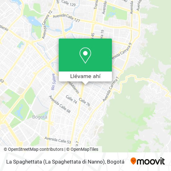 Mapa de La Spaghettata (La Spaghettata di Nanno)