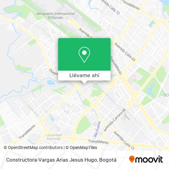 Mapa de Constructora-Vargas Arias Jesus Hugo