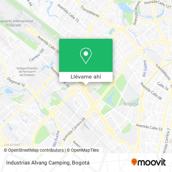 Mapa de Industrias Alvang Camping