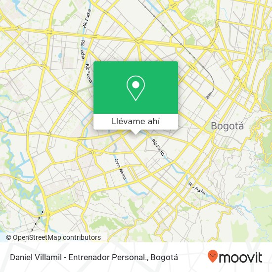 Mapa de Daniel Villamil - Entrenador Personal.