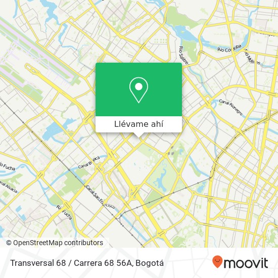 Mapa de Transversal 68 / Carrera 68 56A