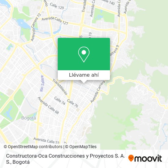 Mapa de Constructora-Oca Construcciones y Proyectos S. A. S.
