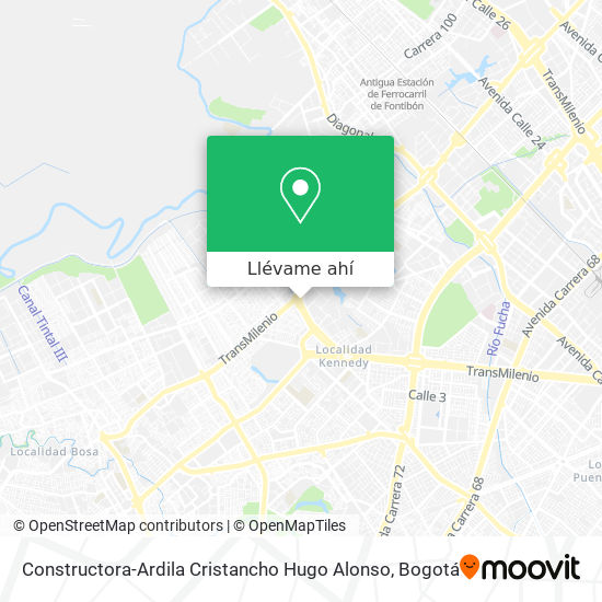 Mapa de Constructora-Ardila Cristancho Hugo Alonso